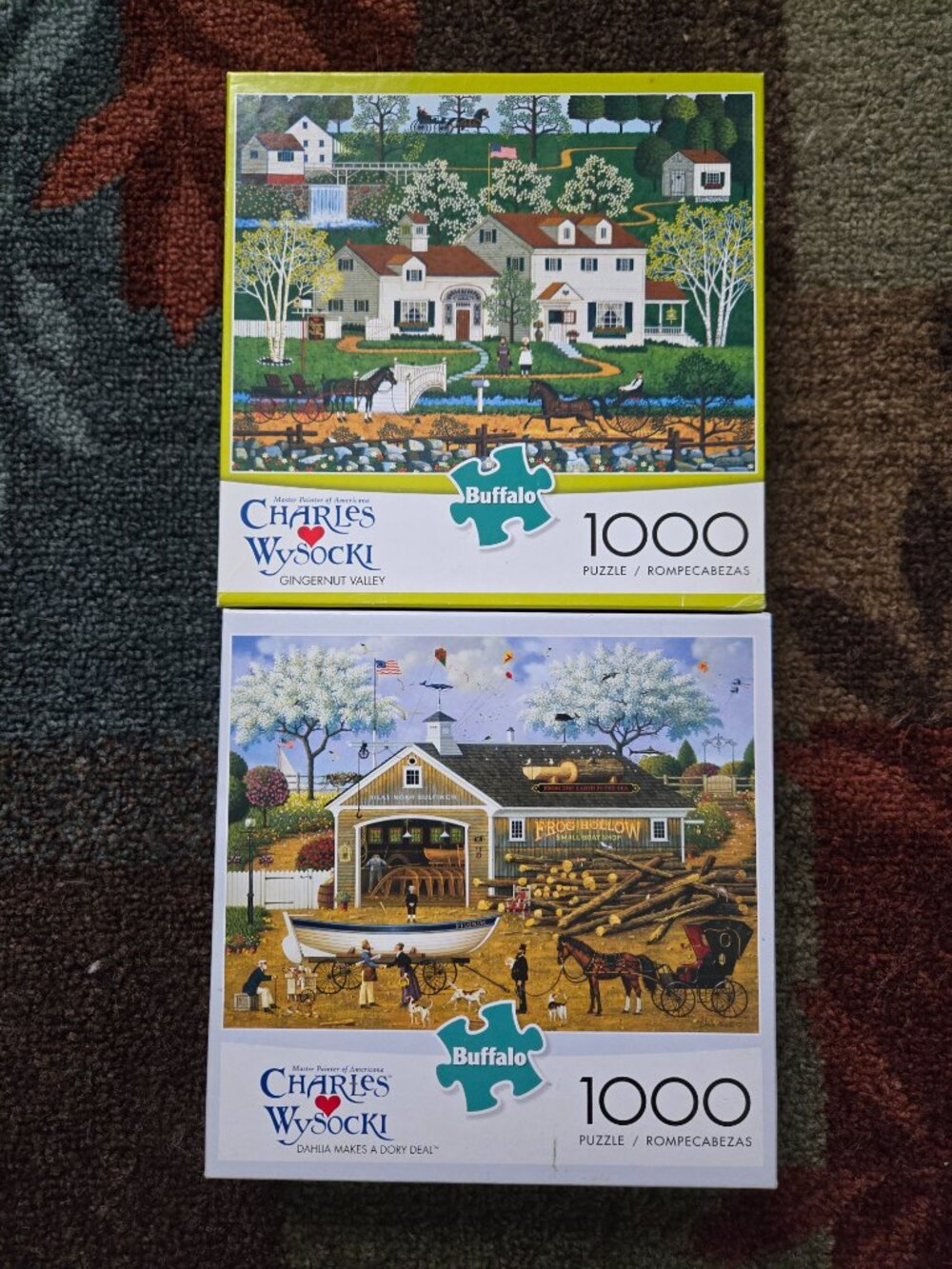 Buffalo Games Puzzles Charles Wysocki 1000-pc Gingernut Valley/Dahlia Dory Deal